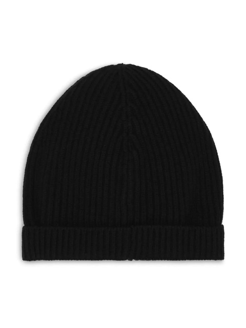 Dolce & Gabbana logo-plaque ribbed beanie - Black - zdjęcie produktu nr 2