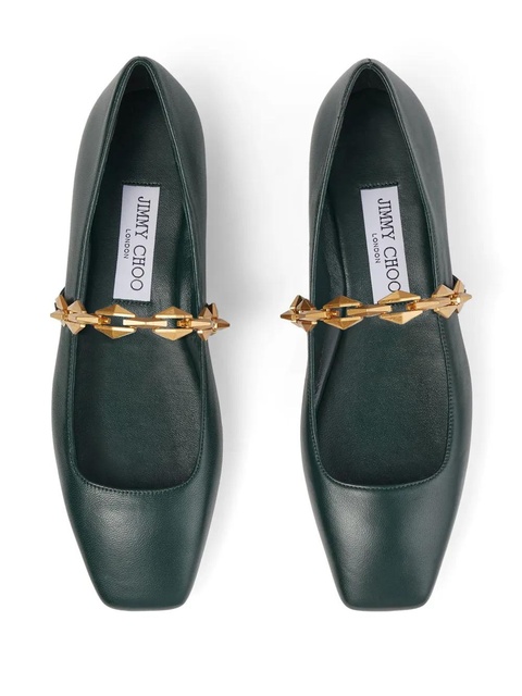 Jimmy Choo Diamond Tilda ballet flats - Green - zdjęcie produktu nr 2