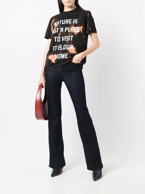 Golden Goose slogan-print T-shirt - Black - zdjęcie produktu nr 2