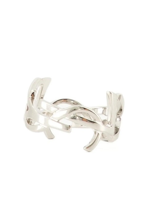 Saint Laurent cassandre logo ring - Silver - zdjęcie produktu nr 1