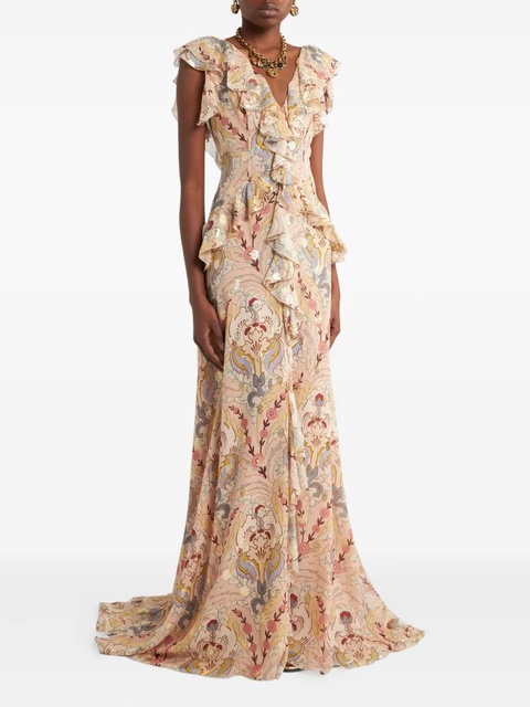 ETRO printed dress - Neutrals - zdjęcie produktu nr 2