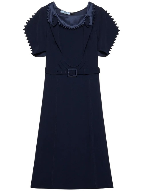 Prada satin-crepe dress - Blue - zdjęcie produktu nr 1