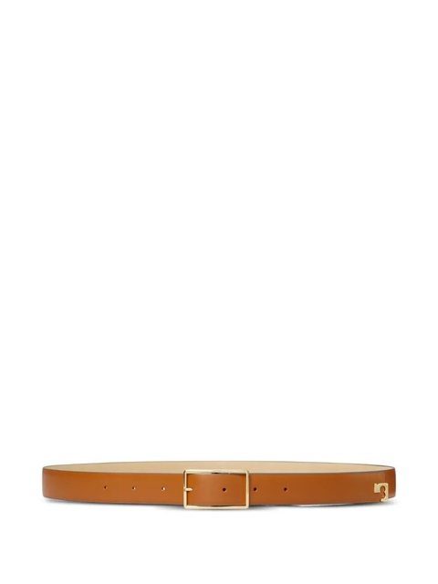 Tory Burch logo-buckle leather belt - Orange - zdjęcie produktu nr 1