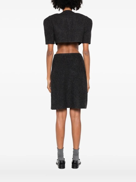 Miu Miu wool cropped jacket - Grey - zdjęcie produktu nr 2
