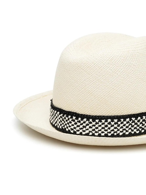 Valentino Garavani logo-band straw hat - Neutrals - zdjęcie produktu nr 2