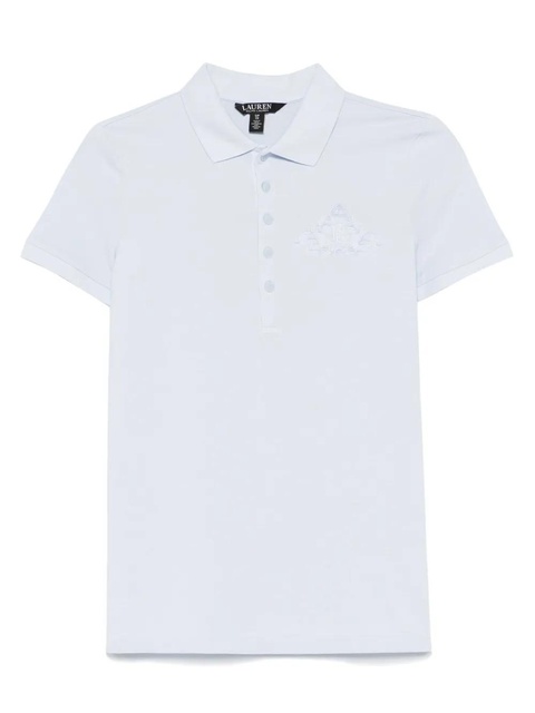 Lauren Ralph Lauren logo-embroidered polo top - Blue - zdjęcie produktu nr 1