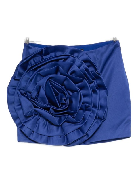 ROTATE BIRGER CHRISTENSEN floral-appliqué skirt - Blue - zdjęcie produktu nr 1