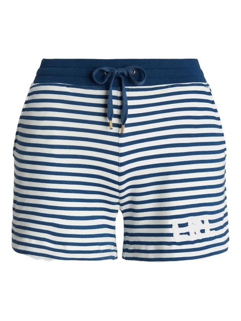 Lauren Ralph Lauren striped-pattern logo-detail mini shorts - White - zdjęcie produktu nr 2