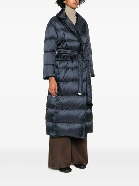 Max Mara quilted belted coat - Blue - zdjęcie produktu nr 2