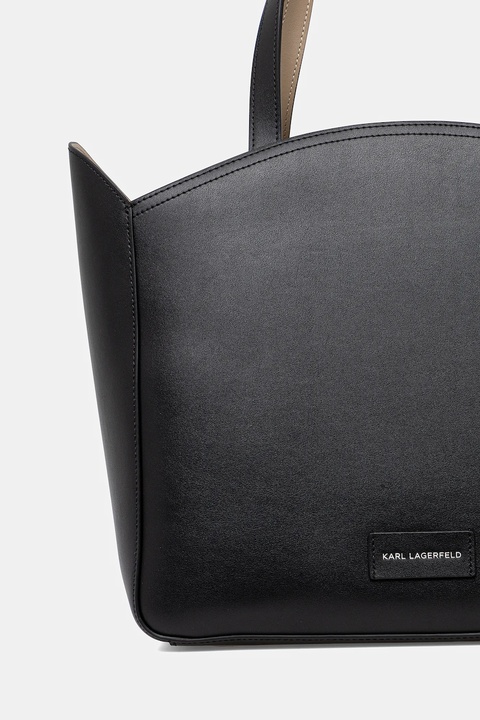 Karl Lagerfeld torebka skórzana kolor czarny A1W30060 - zdjęcie produktu nr 2