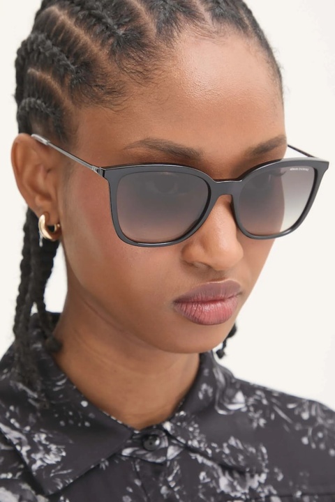Armani Exchange okulary przeciwsłoneczne damskie kolor czarny 0AX4151S - zdjęcie produktu nr 1