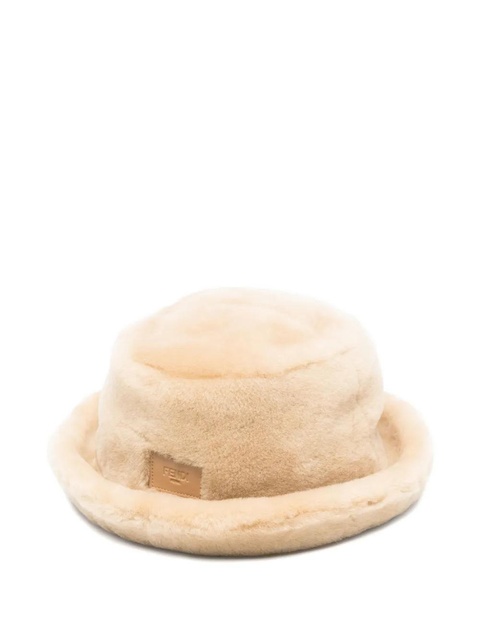 FENDI montone bucket hat - Neutrals - zdjęcie produktu nr 1