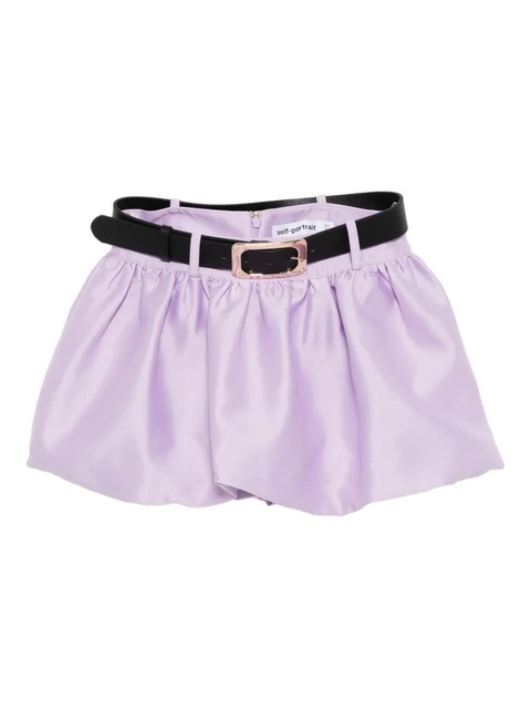 Self-Portrait taffeta skirt - Purple - zdjęcie produktu nr 1