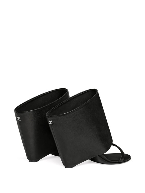 Courrèges Oblique sandals - Black - zdjęcie produktu nr 2