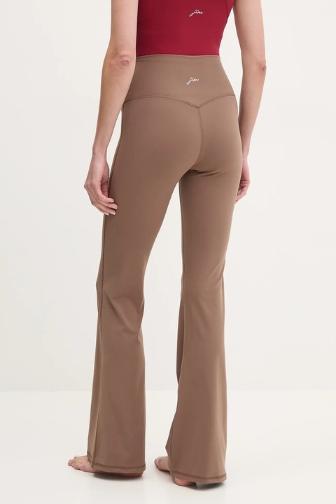 JOYINME spodnie Flare damskie kolor beżowy gładkie Flare - zdjęcie produktu nr 1