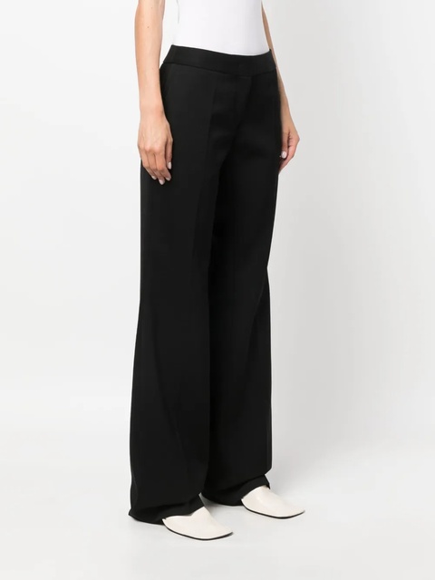 Jil Sander wool-cotton wide-leg trousers - Black - zdjęcie produktu nr 2