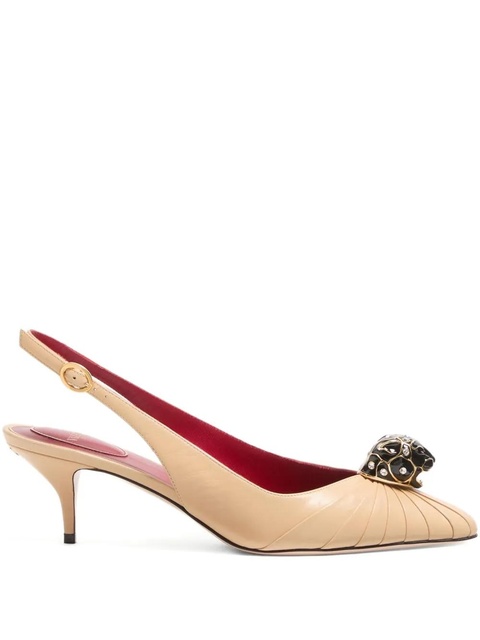 Valentino Garavani 55mm Panthea pleated pumps - Neutrals - zdjęcie produktu nr 1