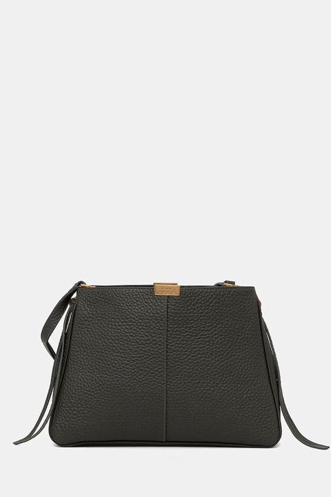 Tommy Hilfiger torebka skórzana kolor zielony AW0AW17661 - zdjęcie produktu nr 1