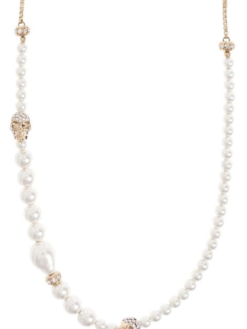 Alexander McQueen crystal-embellished necklace - Gold - zdjęcie produktu nr 2