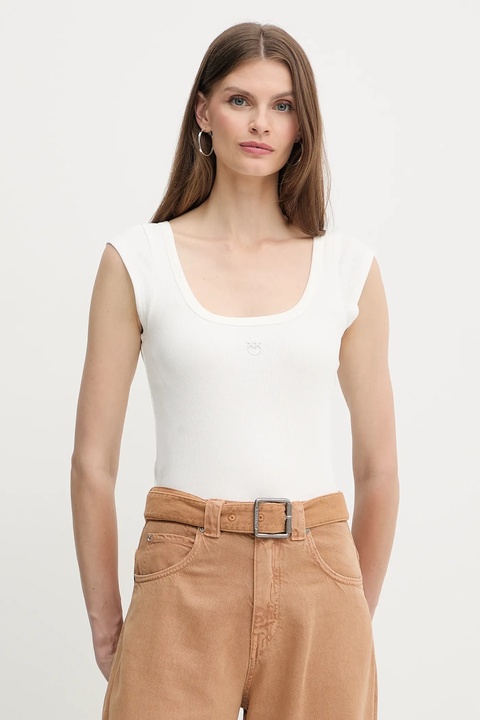Pinko t-shirt damski kolor biały 105511 A2RC - zdjęcie produktu nr 1