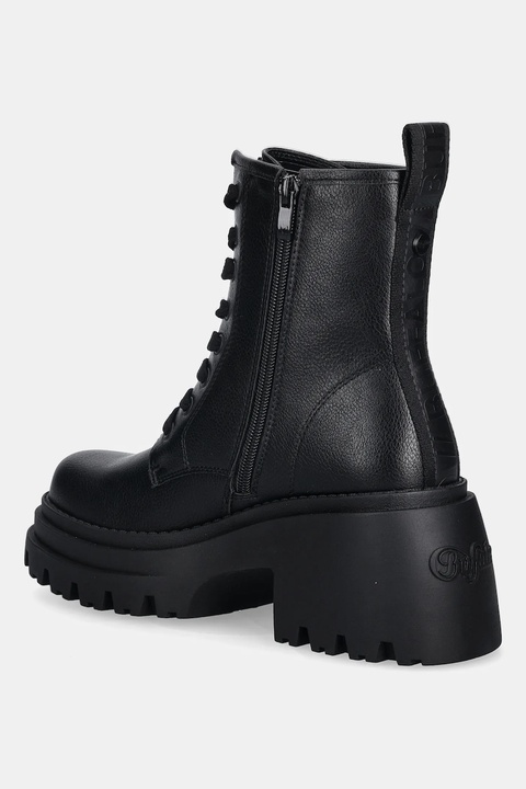 Buffalo workery Bravr Lace Up damskie kolor czarny na platformie 1622538-BLK - zdjęcie produktu nr 2
