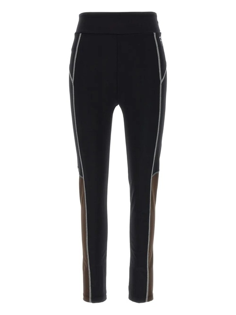 FENDI contrast-stitching leggings - Black - zdjęcie produktu nr 1