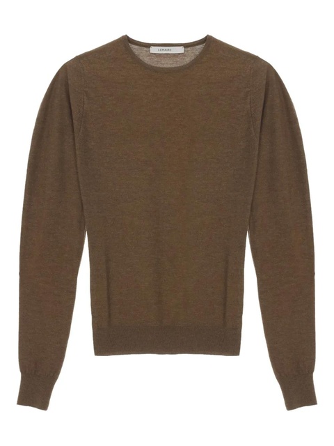 LEMAIRE crew-neck wool sweater - Brown - zdjęcie produktu nr 1