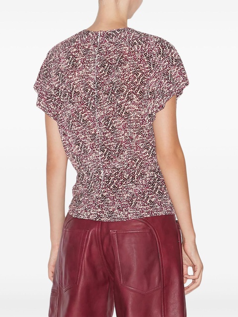 ISABEL MARANT Tullya top - Purple - zdjęcie produktu nr 2