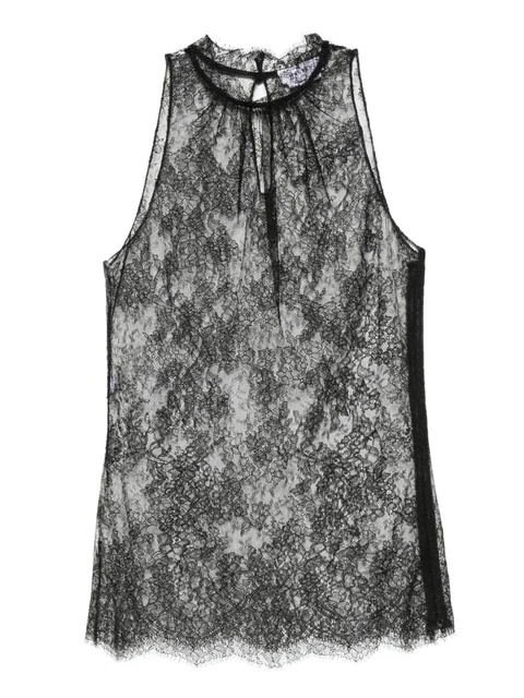 Alexander McQueen lace halter-neck top - Black - zdjęcie produktu nr 1