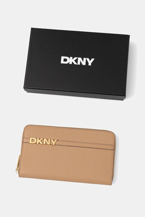 Dkny portfel skórzany damski kolor zielony R521KM28 - zdjęcie produktu nr 2