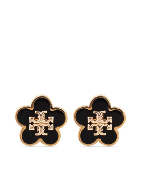 Tory Burch logo-engraved earrings - Black - zdjęcie produktu nr 1