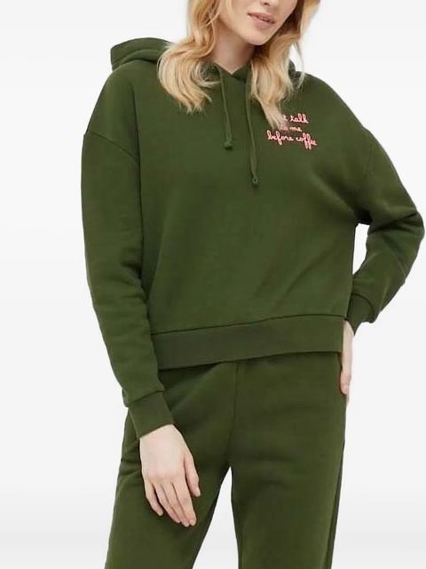 MC2 Saint Barth embroidered-logo hoodie - Green - zdjęcie produktu nr 1