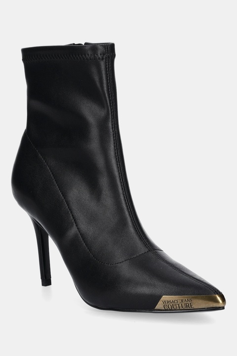 Versace Jeans Couture botki kolor czarny na szpilce 79VA3S51 ZS901 899 - zdjęcie produktu nr 1