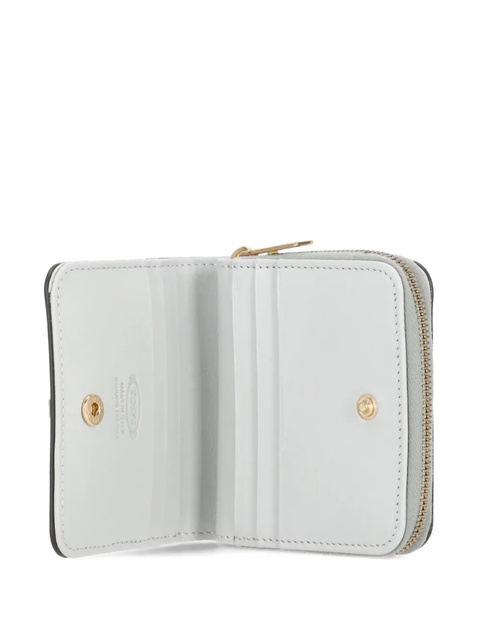 Tod's metal-bar leather wallet - Grey - zdjęcie produktu nr 1