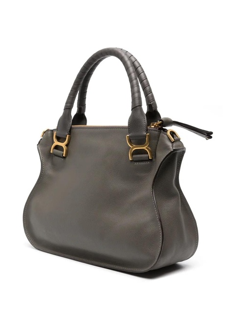 Chloé Marcie leather tote bag - Green - zdjęcie produktu nr 2