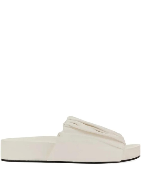 Jil Sander ruched-detail sandals - Neutrals - zdjęcie produktu nr 1