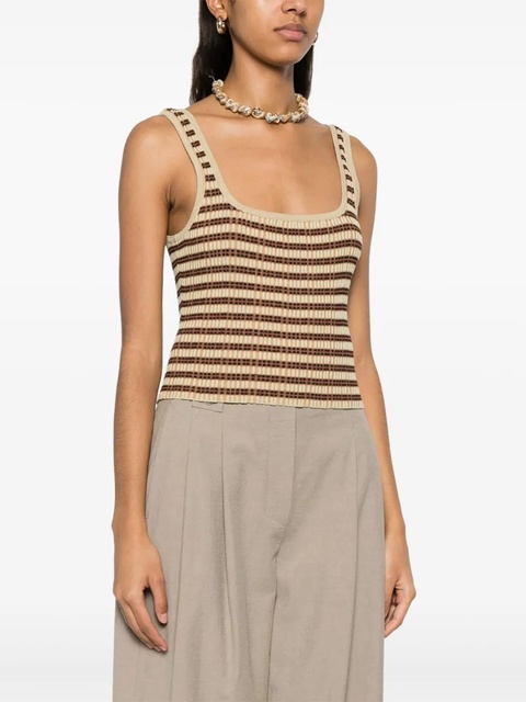 Nanushka Delfine tank top - Green - zdjęcie produktu nr 2