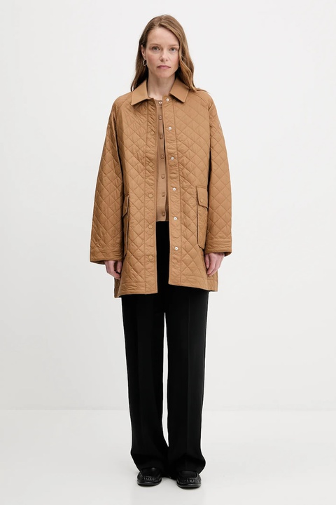 Tommy Hilfiger kurtka kolor brązowy przejściowa WW0WW46448 - zdjęcie produktu nr 2