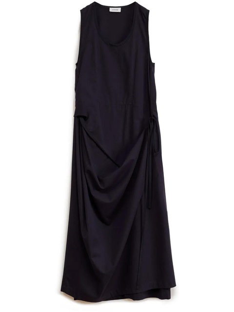 LEMAIRE sleeveless cotton wrap dress - Black - zdjęcie produktu nr 1
