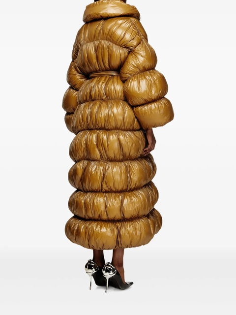 Diesel quilted belted long coat - Yellow - zdjęcie produktu nr 2