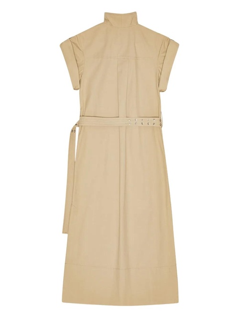 GANNI belted shirt dress - Neutrals - zdjęcie produktu nr 2