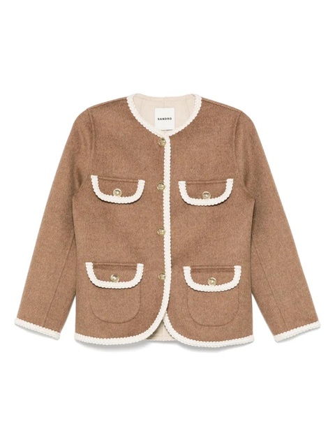 SANDRO button-down jacket - Brown - zdjęcie produktu nr 2