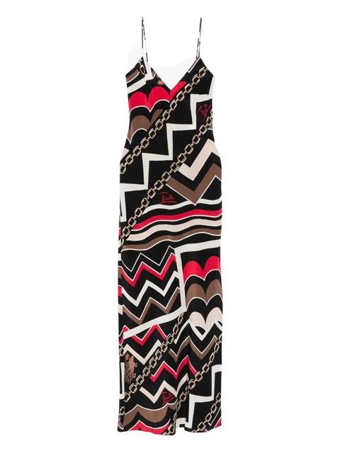 PUCCI geometric-print silk dress - Black - zdjęcie produktu nr 1