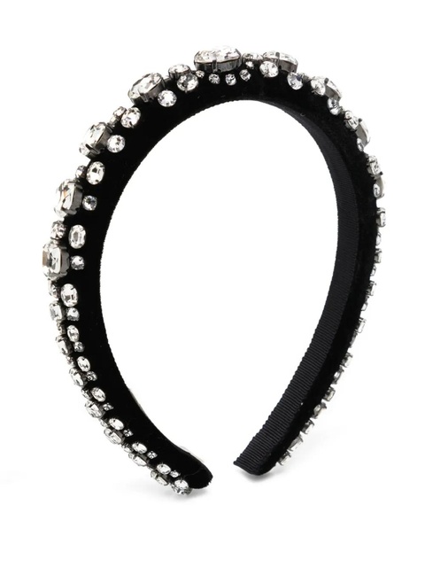 Jennifer Behr crystal-embellished headband - Black - zdjęcie produktu nr 1