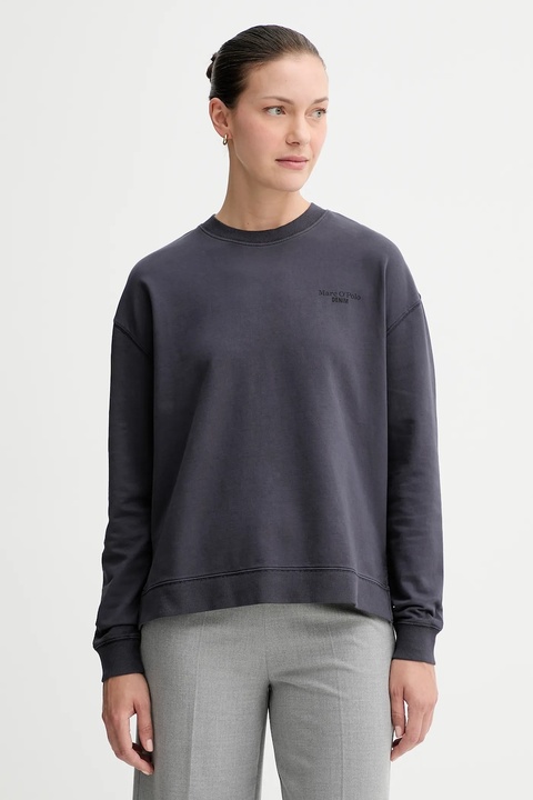 Marc O'Polo bluza bawełniana damska kolor granatowy gładka 5000007724 - zdjęcie produktu nr 1