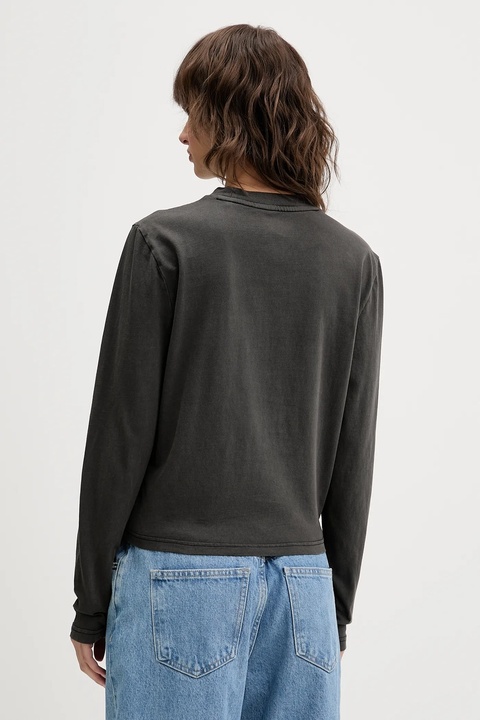 Dickies longsleeve bawełniany kolor szary DK0A87Q6 - zdjęcie produktu nr 2