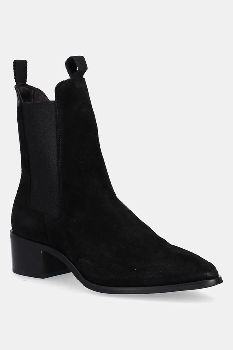 Gant sztyblety zamszowe St Broomly damskie kolor czarny na płaskim obcasie 31553093 - zdjęcie produktu nr 1
