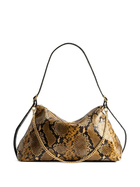 Zadig&Voltaire Jim Wild python-effect shoulder bag - Brown - zdjęcie produktu nr 1