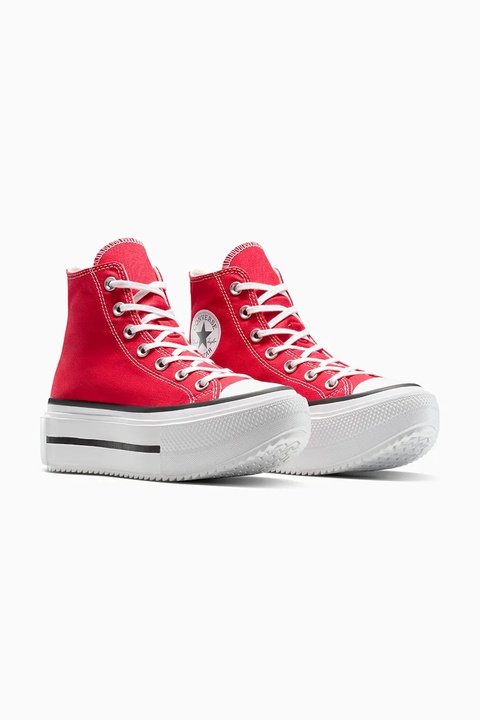 Converse trampki Chuck Taylor All Star Lift Double Stack kolor czerwony A15542C - zdjęcie produktu nr 2