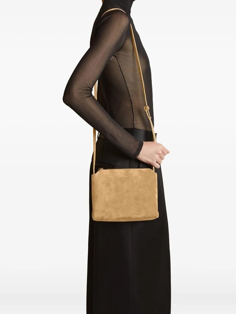 KHAITE Lina suede crossbody bag - Yellow - zdjęcie produktu nr 1
